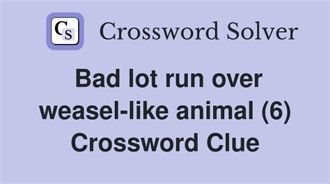 bad lot crossword clue